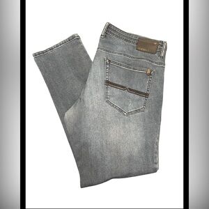 Buffalo “Axel” Dark Wash Slim Straight Stretch Jeans 38X32  BX3-1